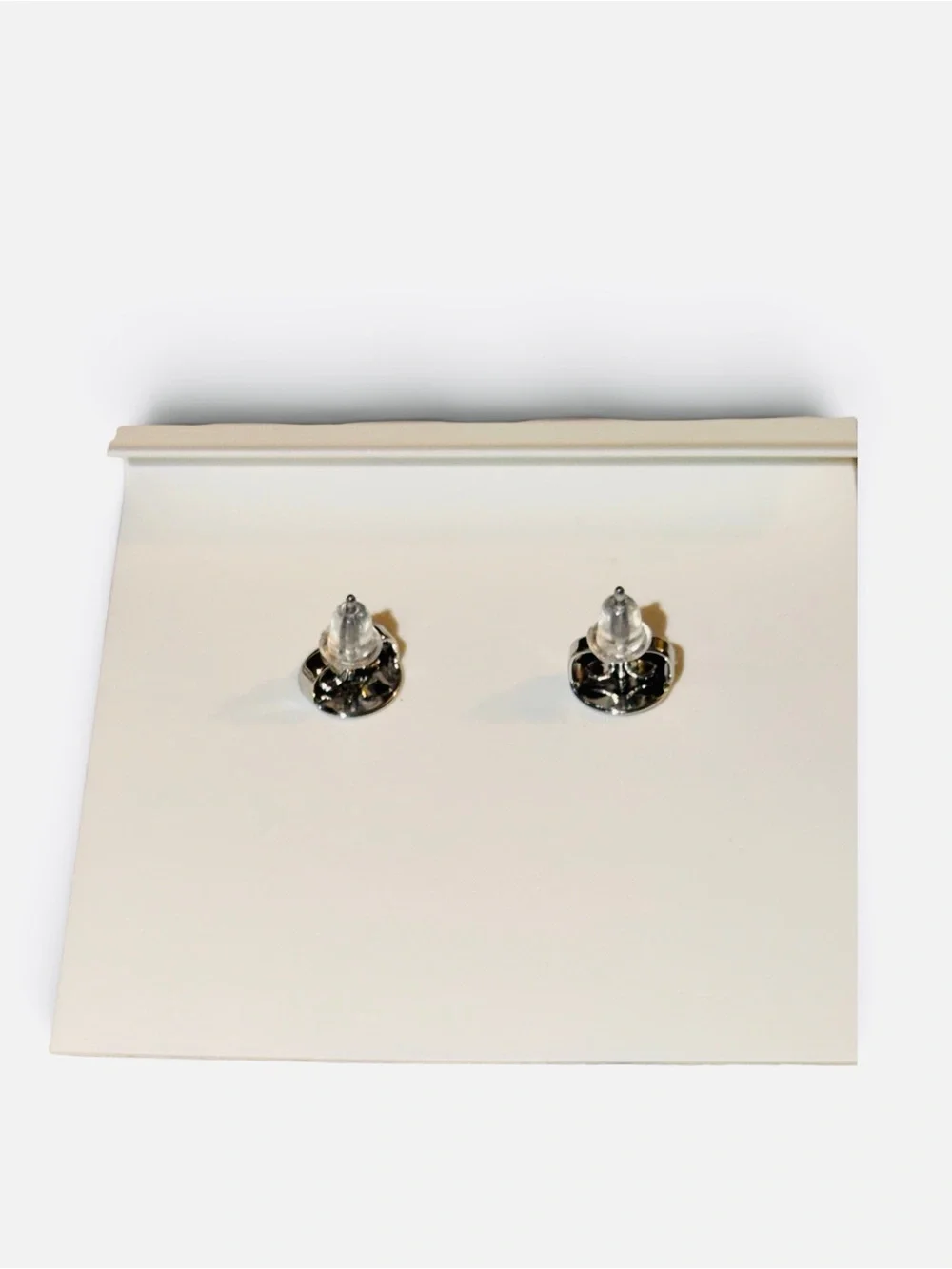 New Tory Burch Icon Pavé Stud Earrings Tory silver